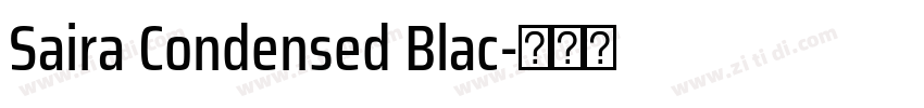 Saira Condensed Blac字体转换